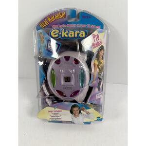 Vintage Hasbro E-KARA Karaoke Pro Headset Singing Music System Handheld New